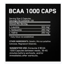 Optimum Nutrition BCAA Caps