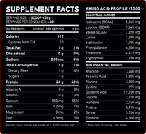 NAR Labs Pure Micellar Casein Protein 4lbs Supplement Facts