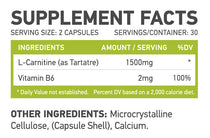 mfl carnitine supp facts