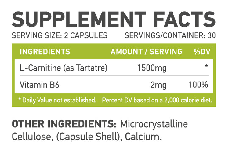 mfl carnitine supp facts