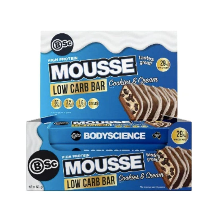 Bsc Lo Carb Mousse Bar 12pk