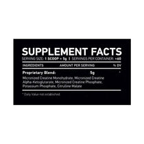 Nar Labs Creatine Online Nutritional Supplement Facts