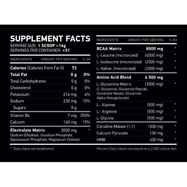 NAR Labs XCELL Supplement Facts