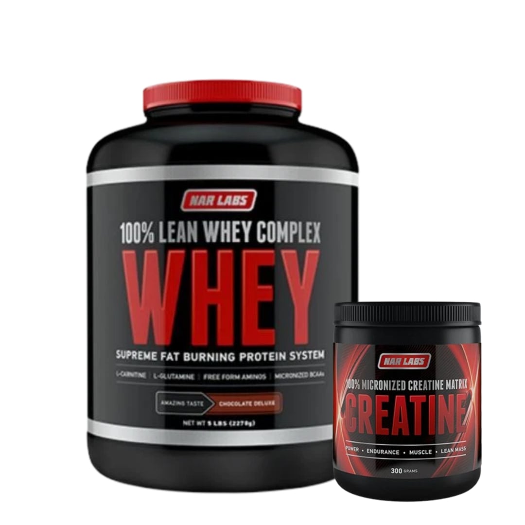 Narlabs Lean Whey 5lb + Narlabs Creatine 300g Stack