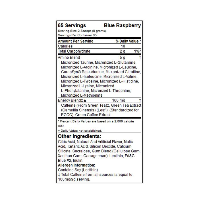 Optimum Nutrition Amino Energy 65sv