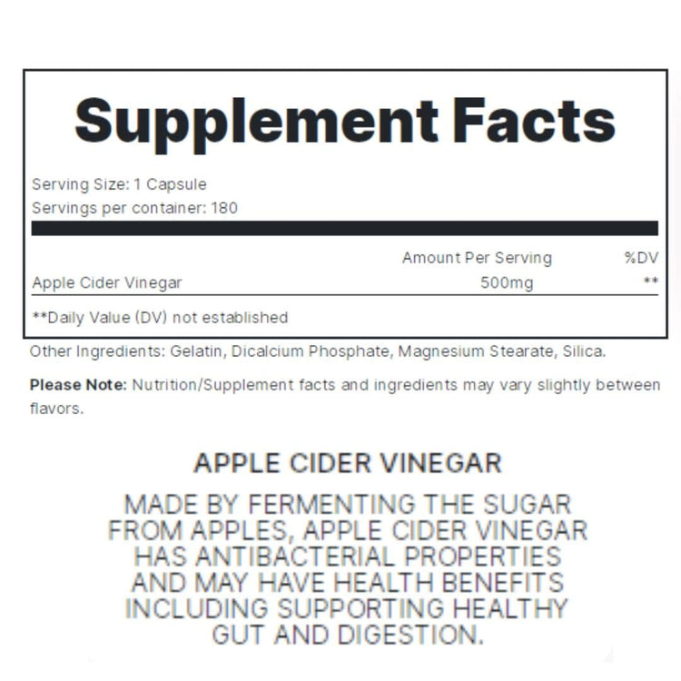 Redcon Apple Cider Vinegar 180sv